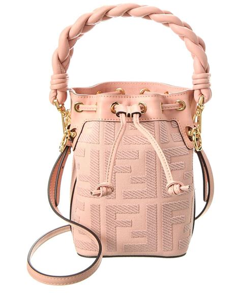 fendi pink basket bag|fendi bucket bag beige.